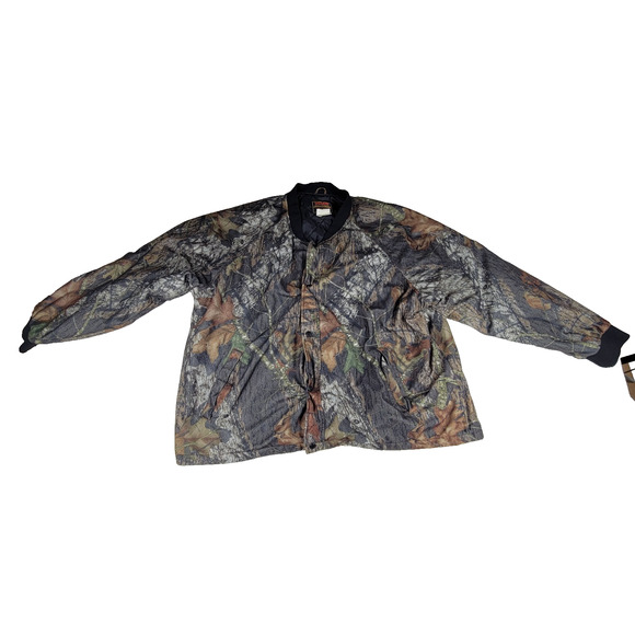Vtg Stearns Jacket Mens Sz XXL Mossy Oak Hunter Woodlands Camo Y2k Fall Winter - Picture 1 of 16
